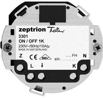 Hauptstelle ON-OFF 1K/1T ZEP