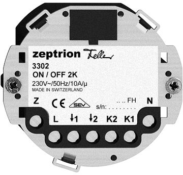 Hauptstelle ON-OFF 2K/2T ZEP