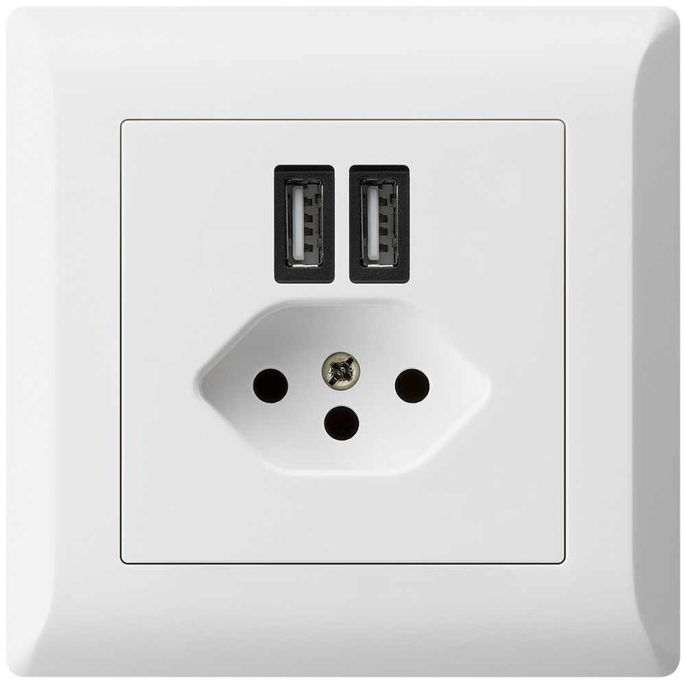 UP-Steckdose 2×USB&T13 KLI