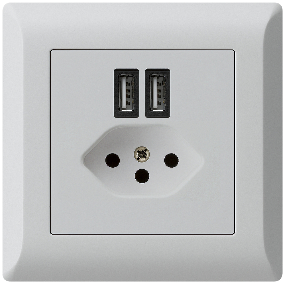 UP-Steckdose 2×USB&T13 KLI