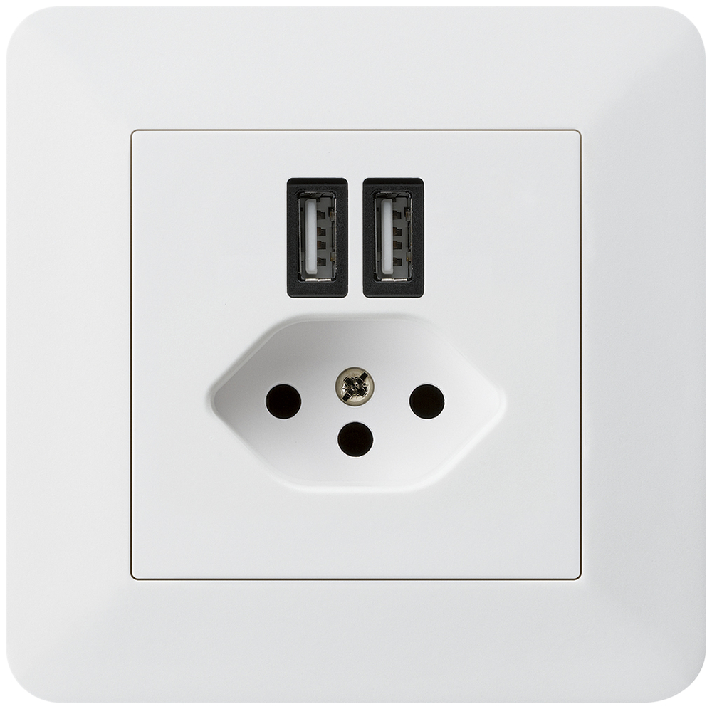 UP-Steckdose 2×USB&T13 KTR