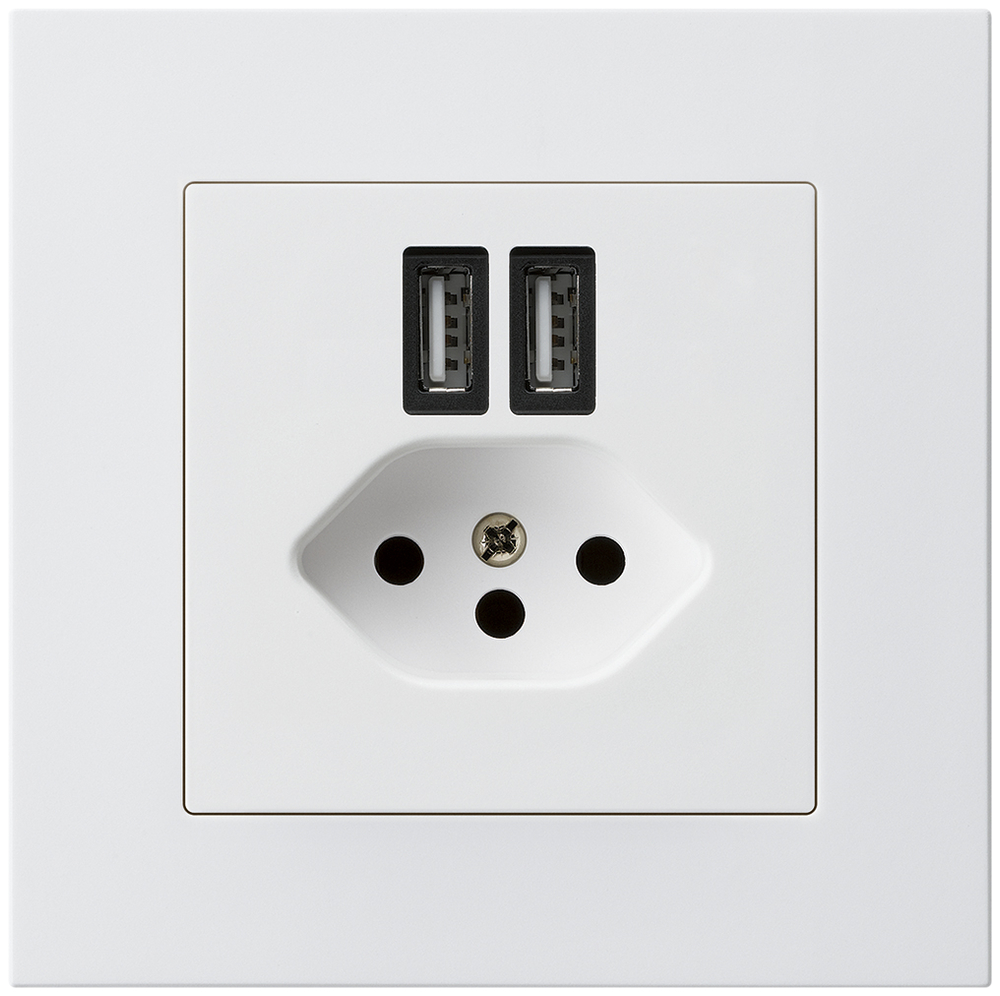 UP-Steckdose 2×USB&T13 KPR