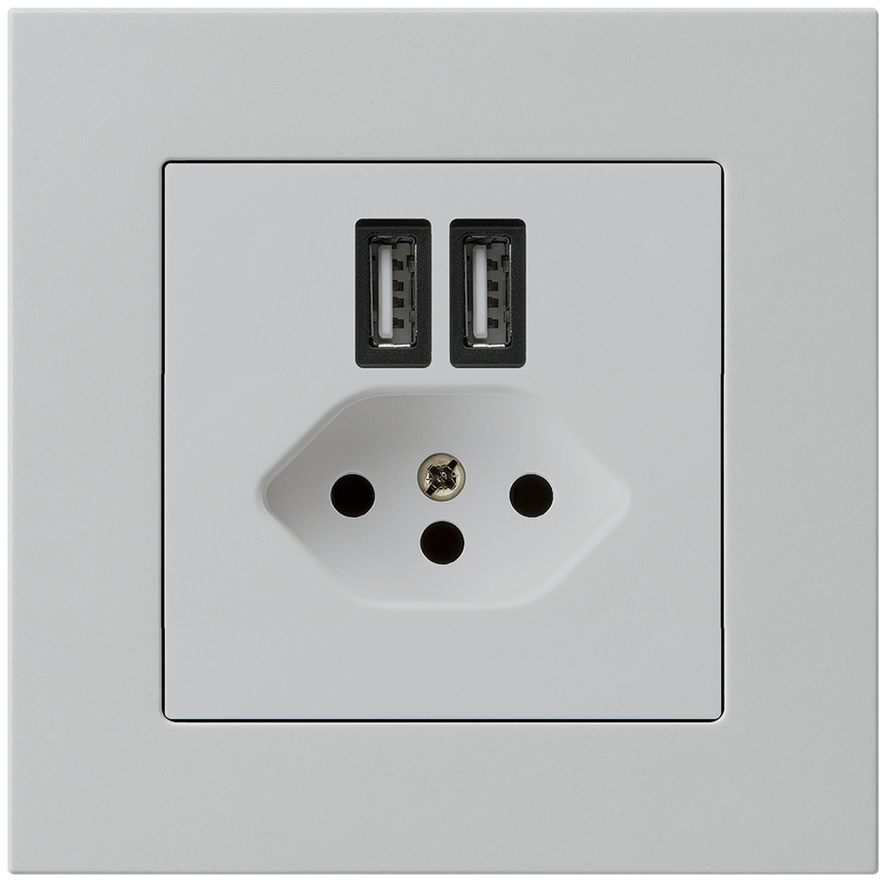 UP-Steckdose 2×USB&T13 KPR