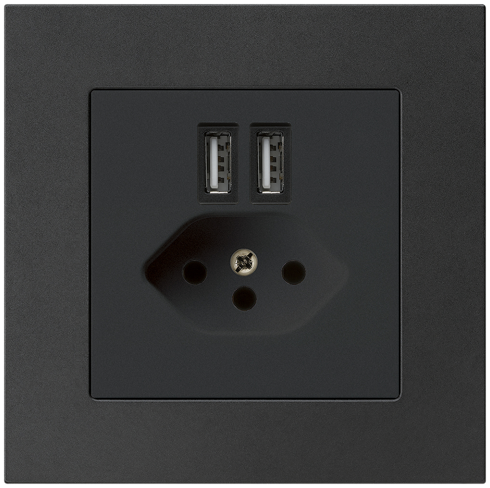 UP-Steckdose 2×USB&T13 KPR