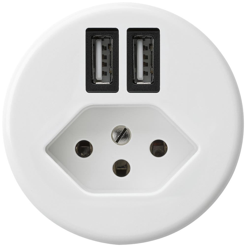 Steckdose 2×USB&T13 BAS A