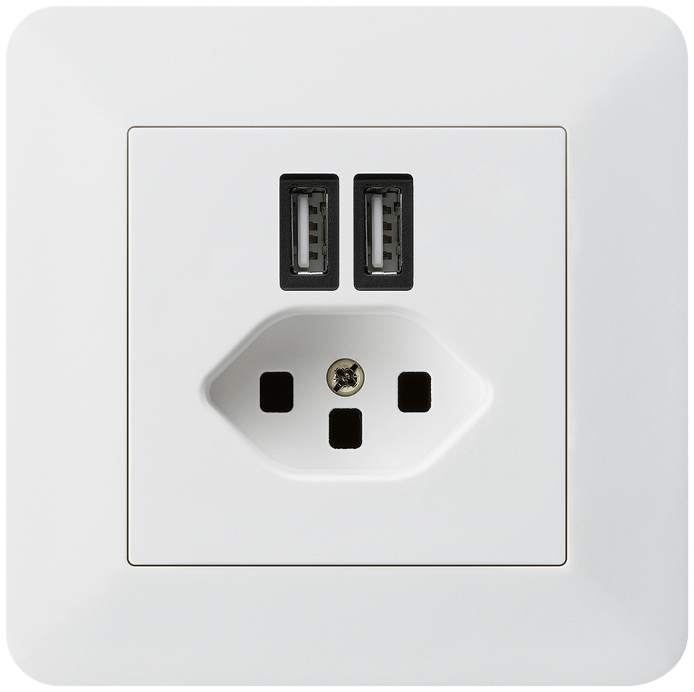 UP-Steckdose 2×USB&T23 KTR