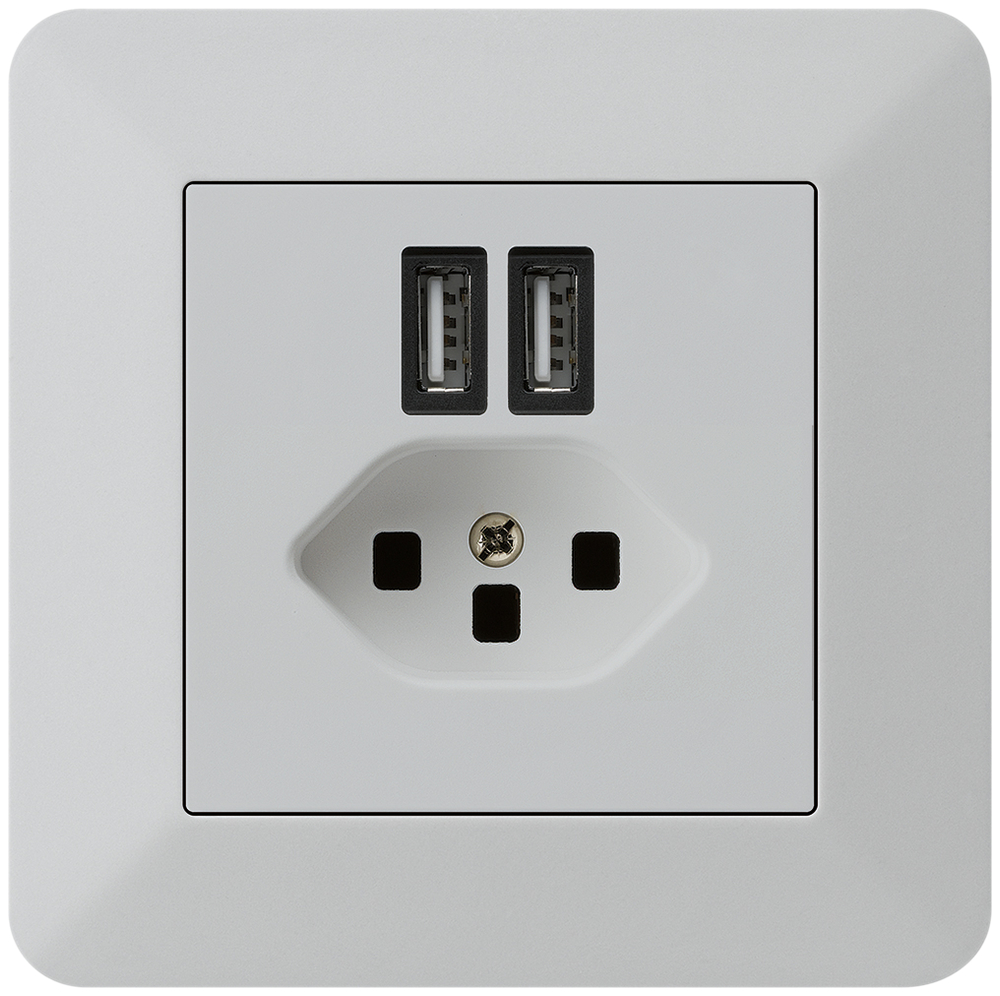 UP-Steckdose 2×USB&T23 KTR