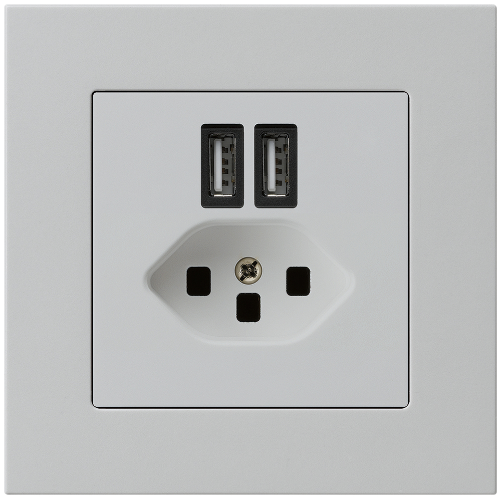 UP-Steckdose 2×USB&T23 KPR