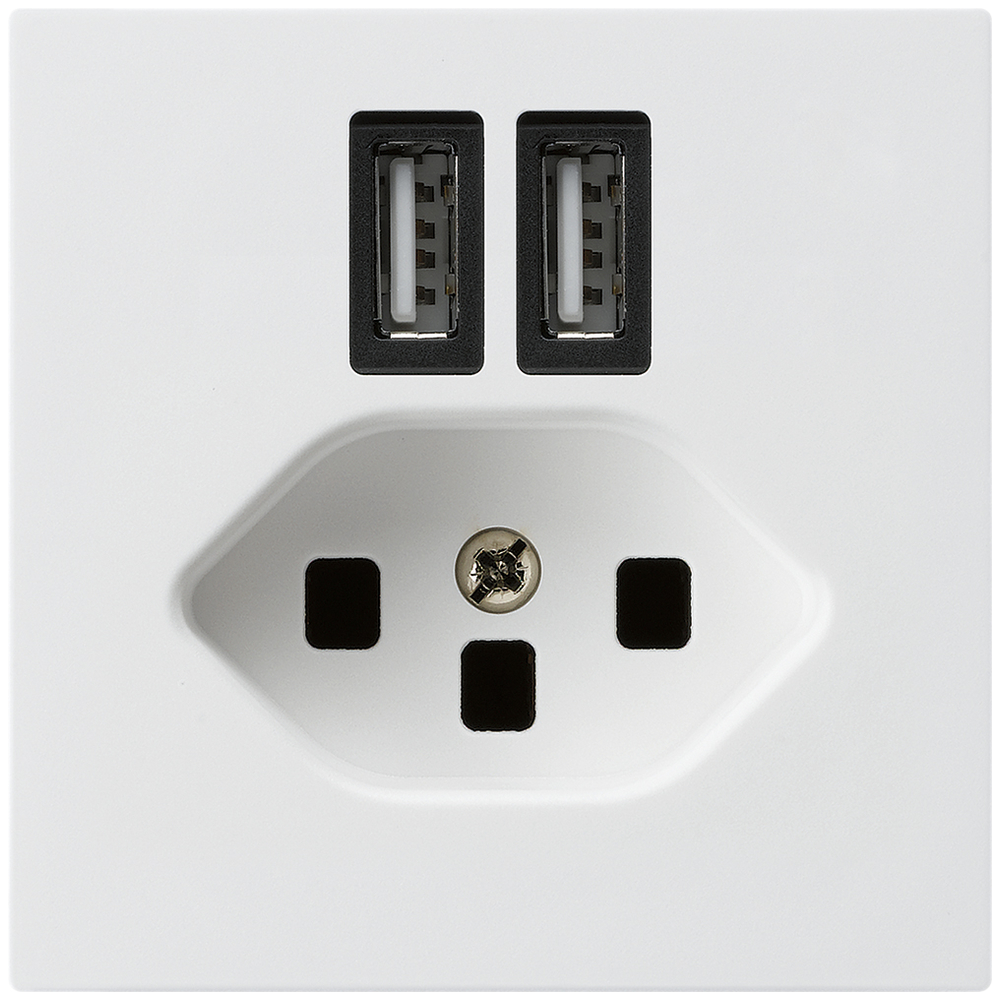 Steckdose 2×USB&T23 KAL A