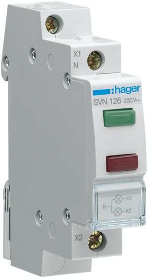 EB-Signallampe 230VAC gn+rt HA
