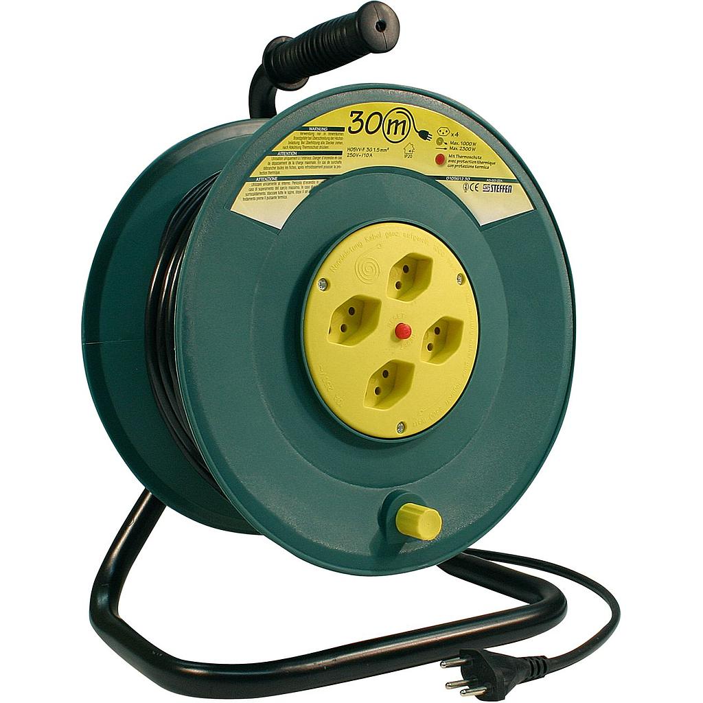Kabelrolle KU 30m 3×1,5mm² Td