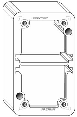 AP-Rahmen HA 2×1/30mm ws