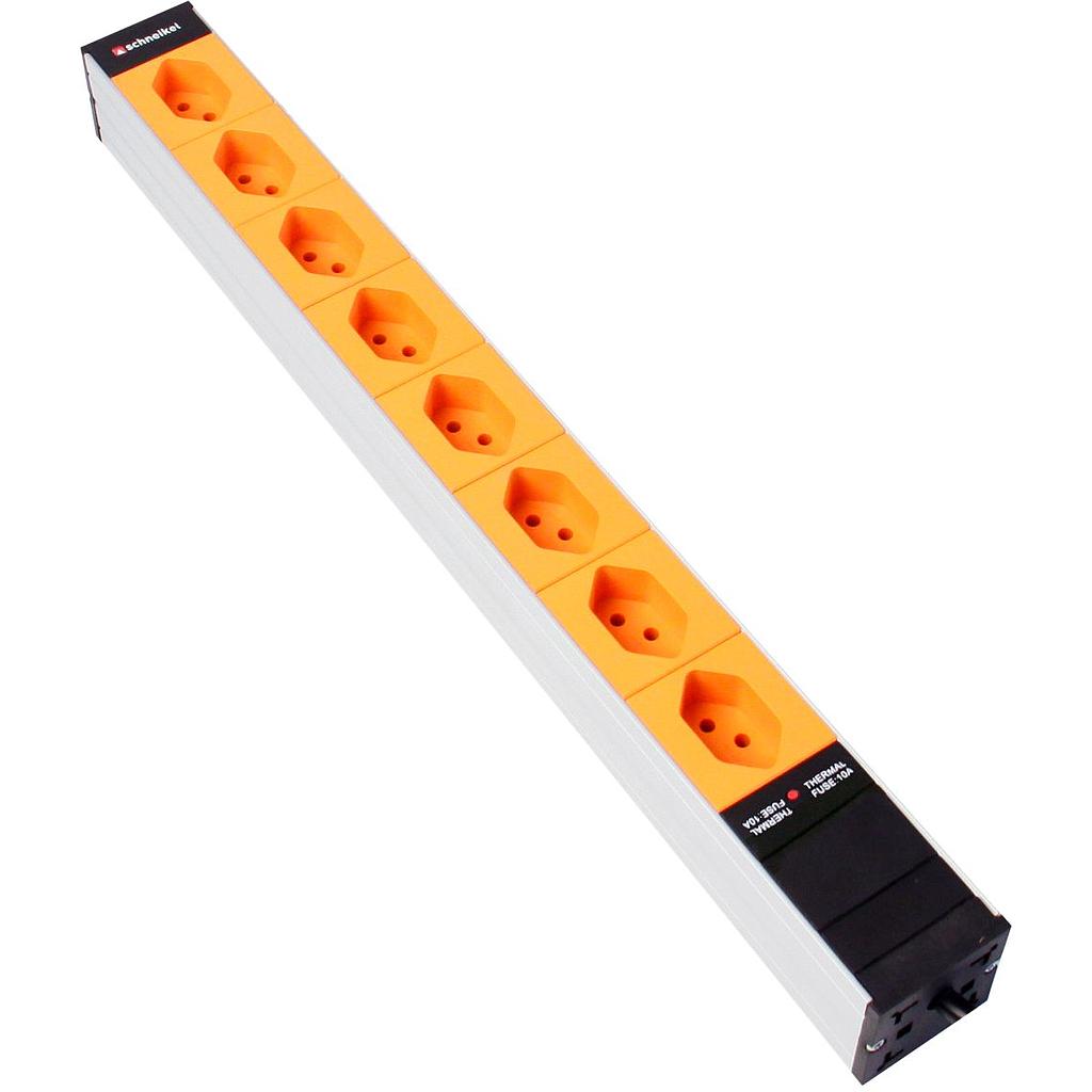 Steckdosenleiste 19" 1HE 8×T13