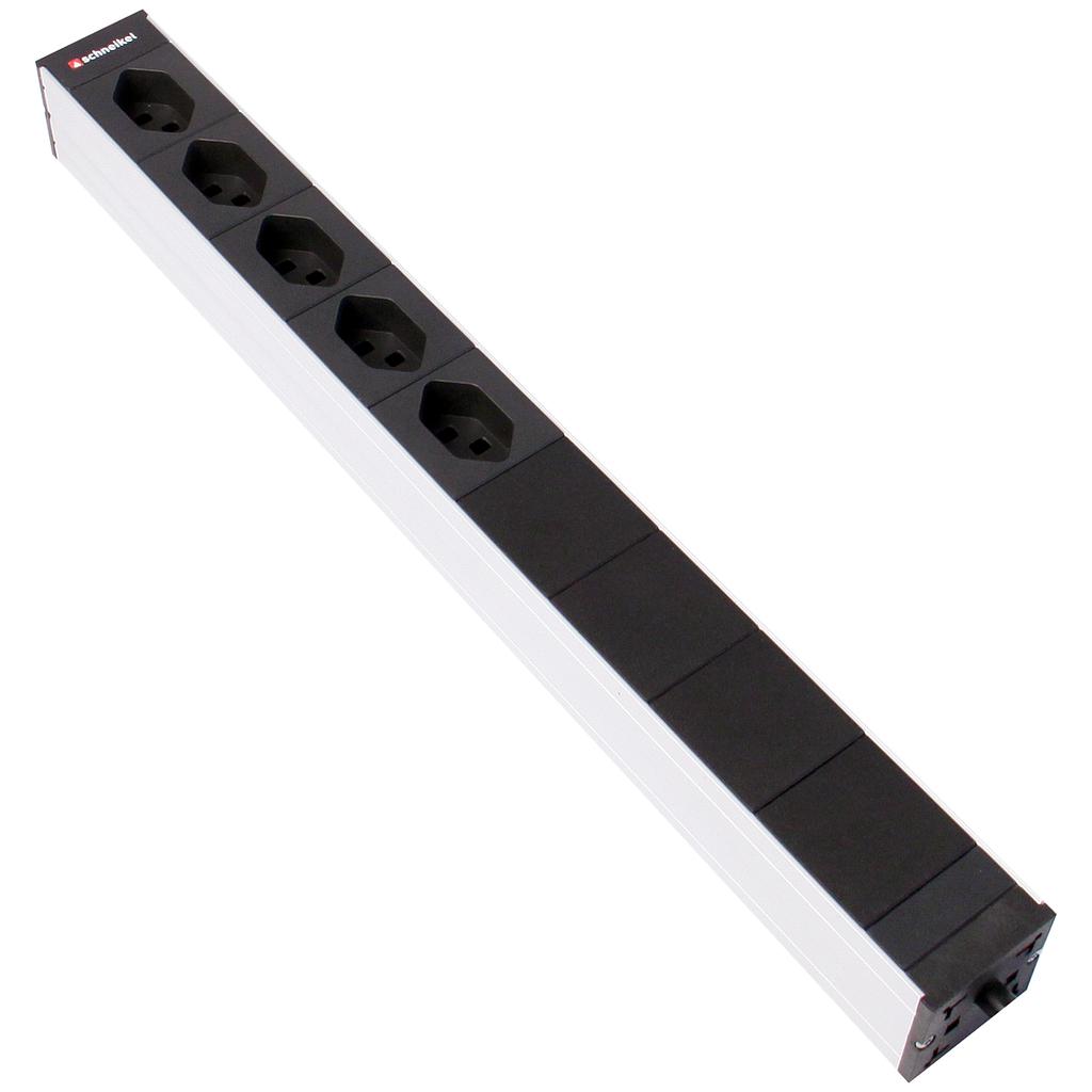 Steckdosenleiste 19" 1HE 5×T23
