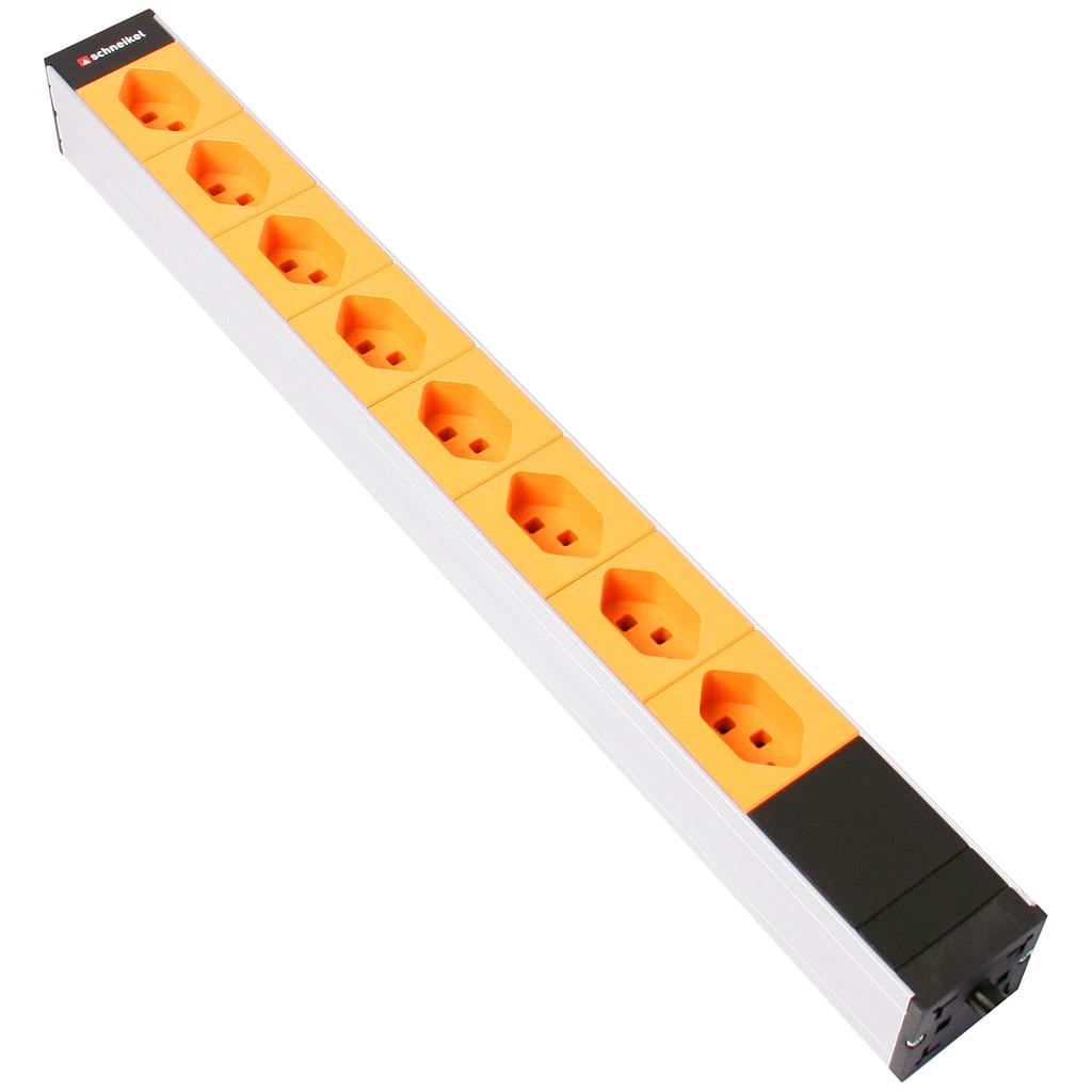 Steckdosenleiste 19" 1HE 8×T23