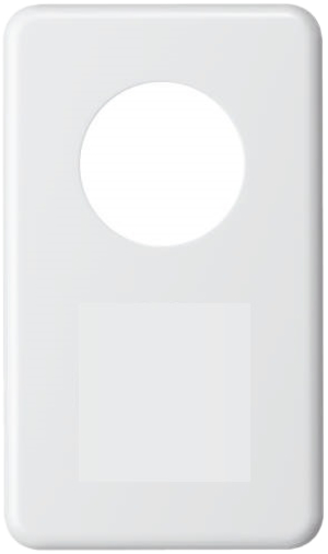 Abdeckplatte I-I 43mm+blind ws