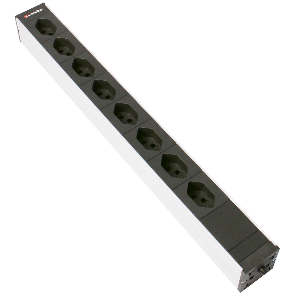 Steckdosenleiste 19" 1HE 8×T23