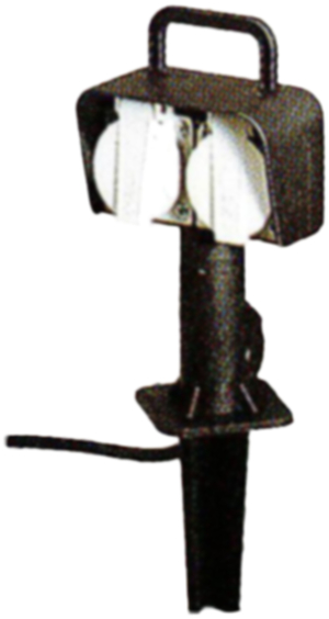 Gartensteckdose 2×T13 m.Kabel