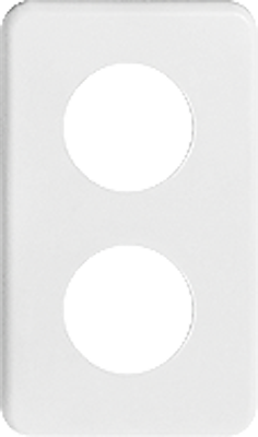 Abdeckplatte I-I 2×43mm ws