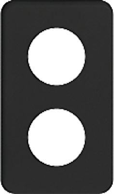 Abdeckplatte I-I 2×43mm sz