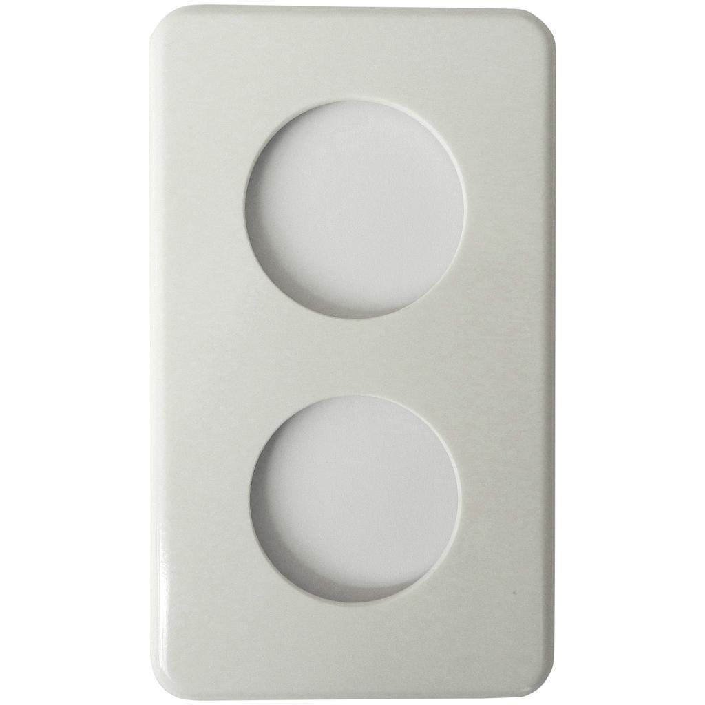 Abdeckplatte I-I 2×45mm ws