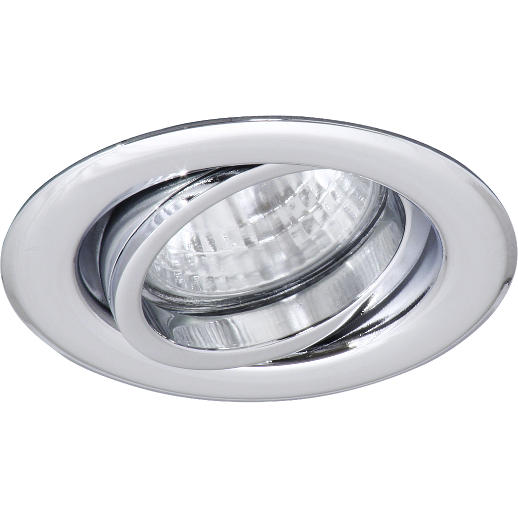 EB-Halogenspot 50W rund CHROM