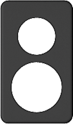 Abdeckplatte I-I 43+58mm sz