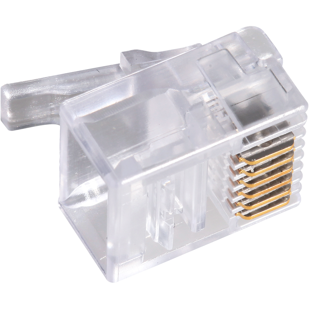Modular Stecker AMP RJ11 MP-66U-R-1