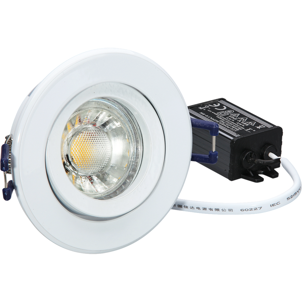 LCC-Downlightset 4 W, 420 lm, 2850 K,
