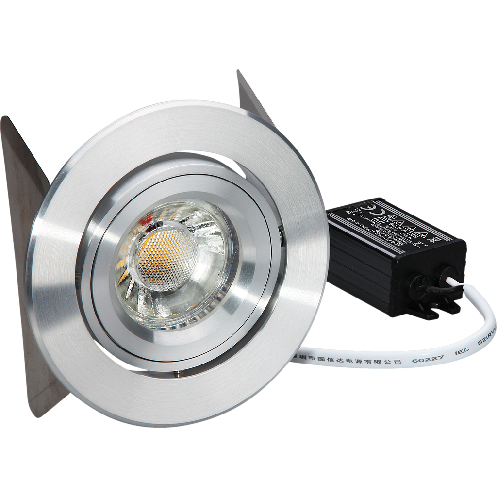LCC-Downlightset 4 W, 420 lm, 2850 K,