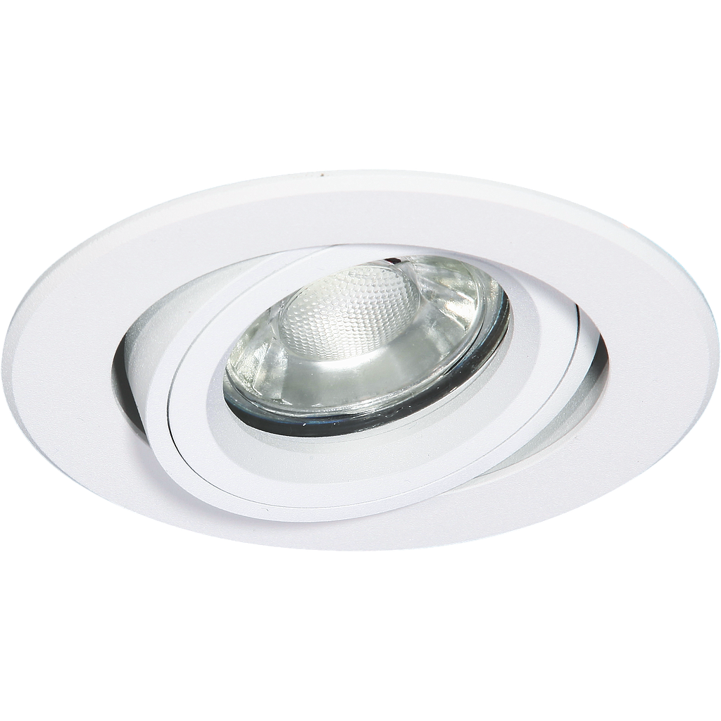 Design-Einbauleuchte Weiss-matt,