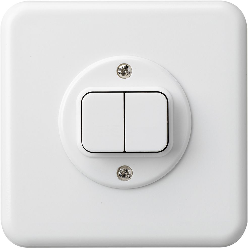 UP-Schalter BAS 1/1L ws