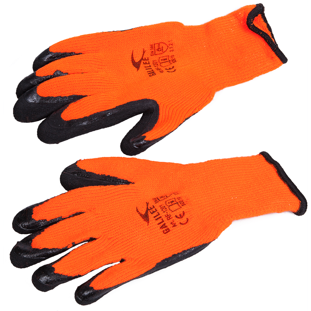 Arbeitshandschuhe orange, Grösse 10
