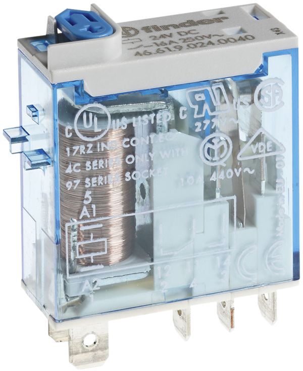 Steckrelais Finder 24VDC, 1W