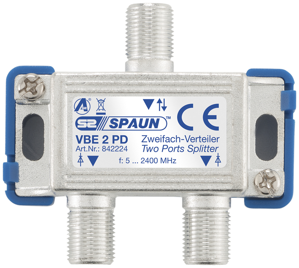 Verteiler 2-fach 75 Ohm Bve2-