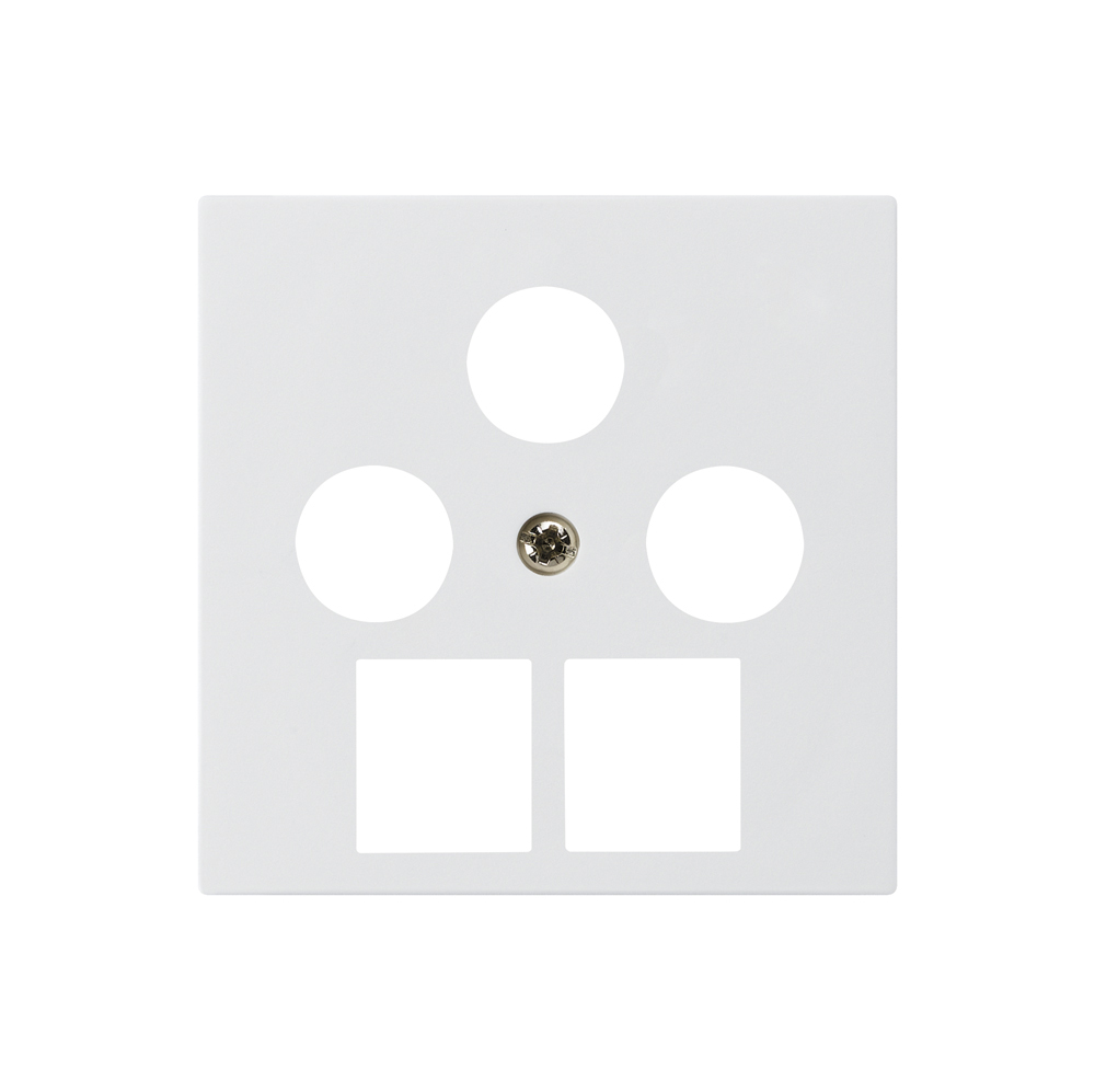 Frontplatte KAL 3×koaxial