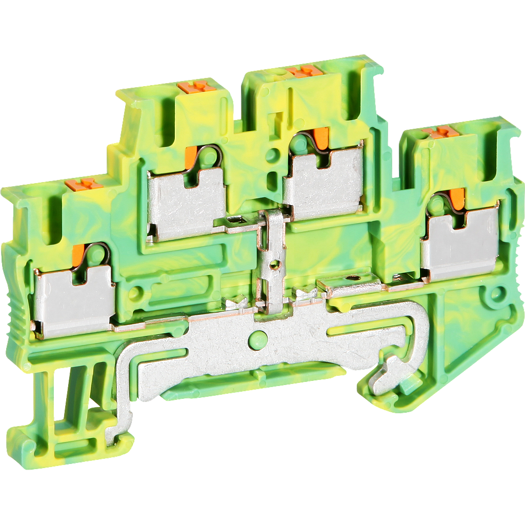 Reihenklemme 0,14-4mm² gn-gb