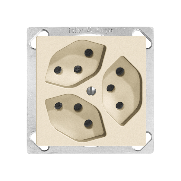 EB-Steckdose Edue 3×T13 cre