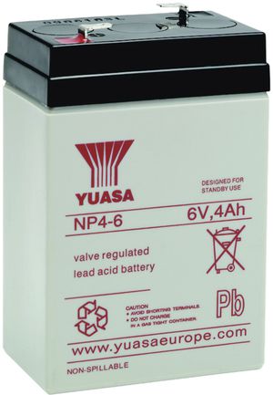 Akku Yuasa NP 4-6 6VDC 4 AH