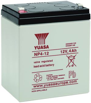 Akku Yuasa NP 4-12 12VDC 4 AH