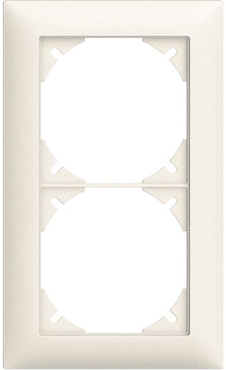 Abdeckrahmen Edue 1×2 ws