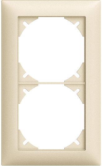 Abdeckrahmen Edue 1×2 cr