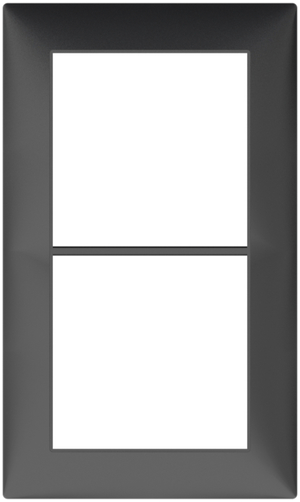 Abdeckrahmen SIDUS 2×1 an