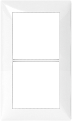 Abdeckrahmen SIDUS 2×1 wsg