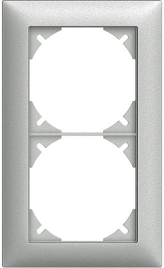 Abdeckrahmen Edue 1×2 si