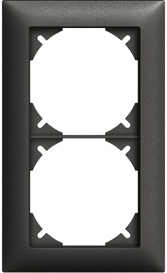 Abdeckrahmen Edue 1×2 sz