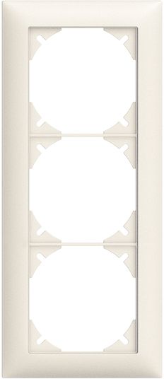 Abdeckrahmen Edue 1×3 ws