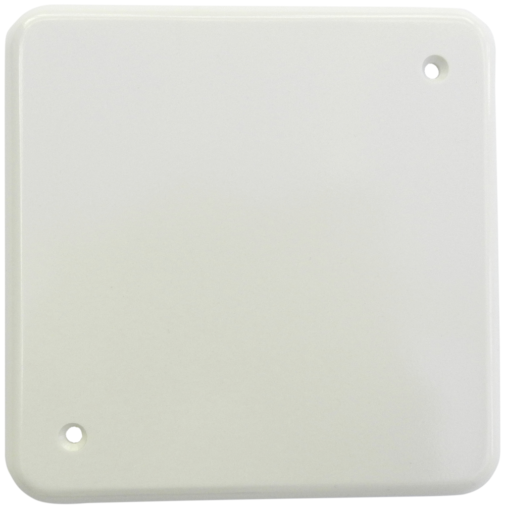 Abdeckplatte Gr.II ws, 2 Eck-