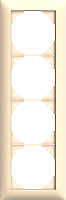 Abdeckrahmen Edue 4×1 cr