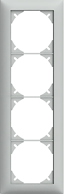Abdeckrahmen Edue 4×1 hgu